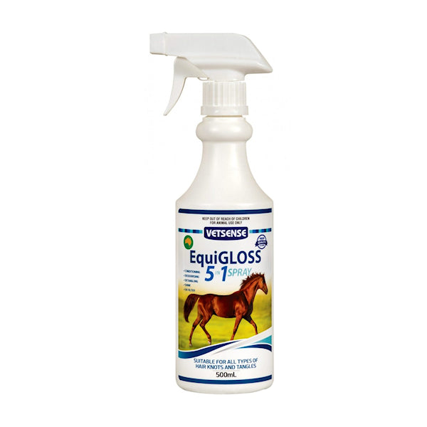 VETSENSE EQUIGLOSS 5-IN-1 500ML