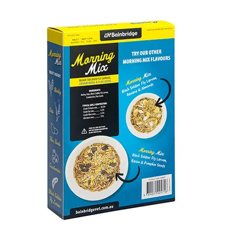 MORNING MIX BLACK SOLDIER FLY LARVAE, CRANBERRIES & FLAX SEEDS