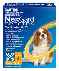 Nexgard Spectra Chewables For Dogs 3.6-7.5kg