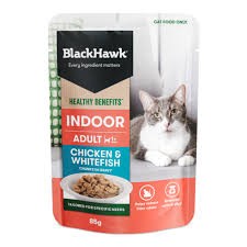 Black Hawk Indoor Health Benefits Chicken & Whitefish 85g
