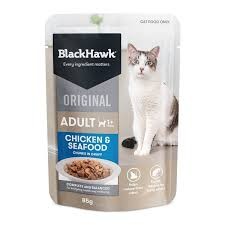 Black Hawk Adult Cat Chicken & Seafood 85g