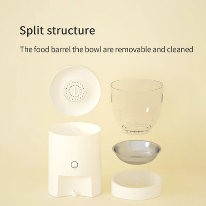 PAKEWAY AUTOMATIC PET FEEDER 4L - WHITE