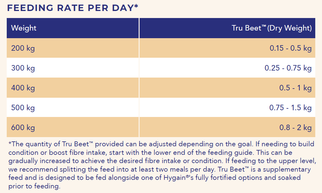 HYGAIN TRU BEET - FIBRE MASH 20KG