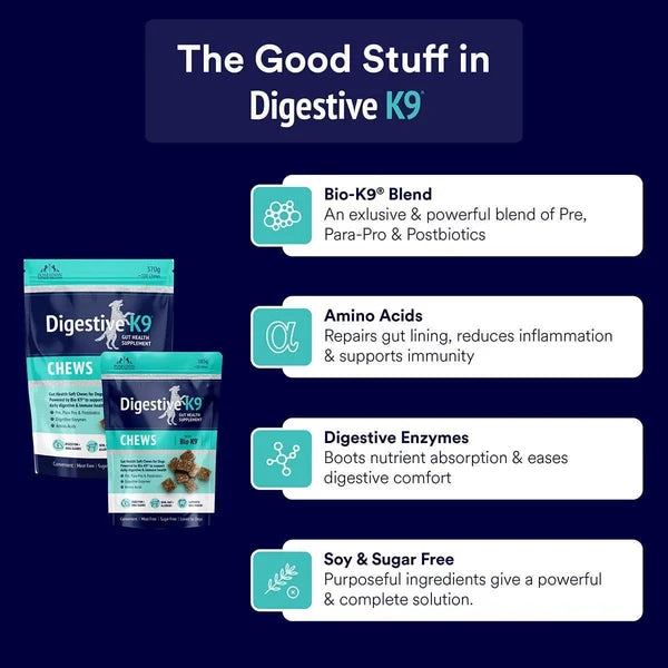 POSEIDON DIGESTIVE K9 CHEWS 185G