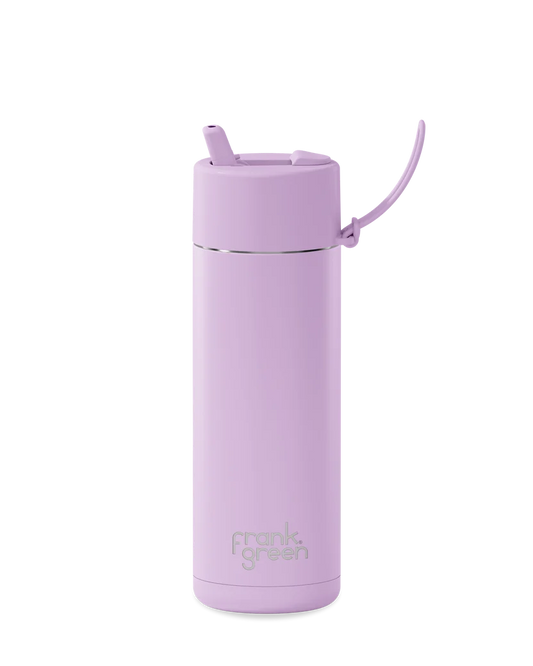 FRANK GREEN 20oz REUSABLE BOTTLE LILAC HAZE FLIP STRAW LID
