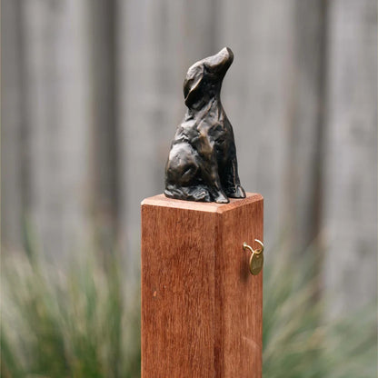 RBM JUPITER DOG MEMORIAL ON POST - WITH POST