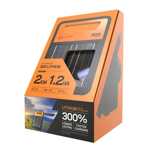 GALLAGHER LITHIUM SOLAR FENCE ENERGIZER S20