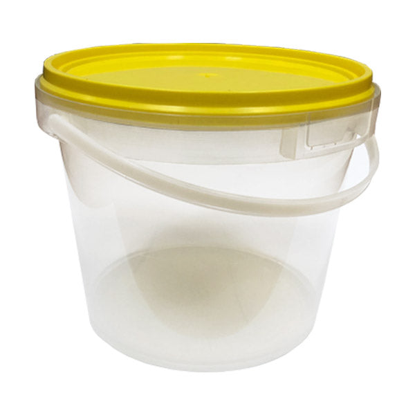 CLAY PLASTICS 5L T.E CLEAR BUCKET WITH LID