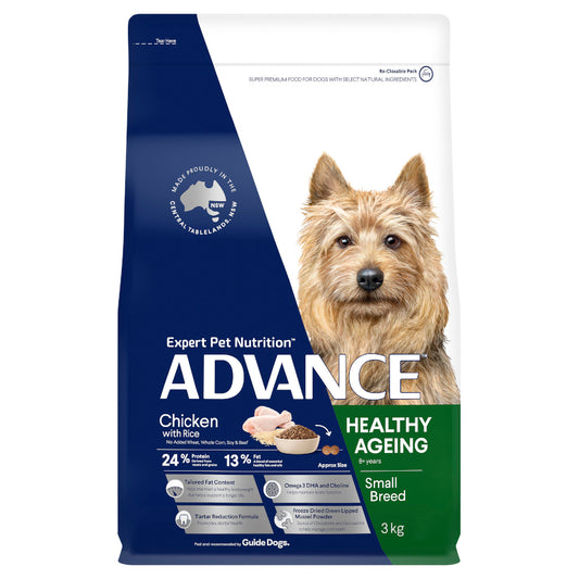 ADVANCE DOG HEALTHY AGEING SMALL BREED CHICKEN & RICE 3KG