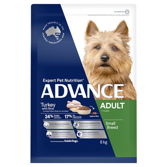 ADVANCE DOG ADULT SMALL BREED TURKEY & RICE 8KG