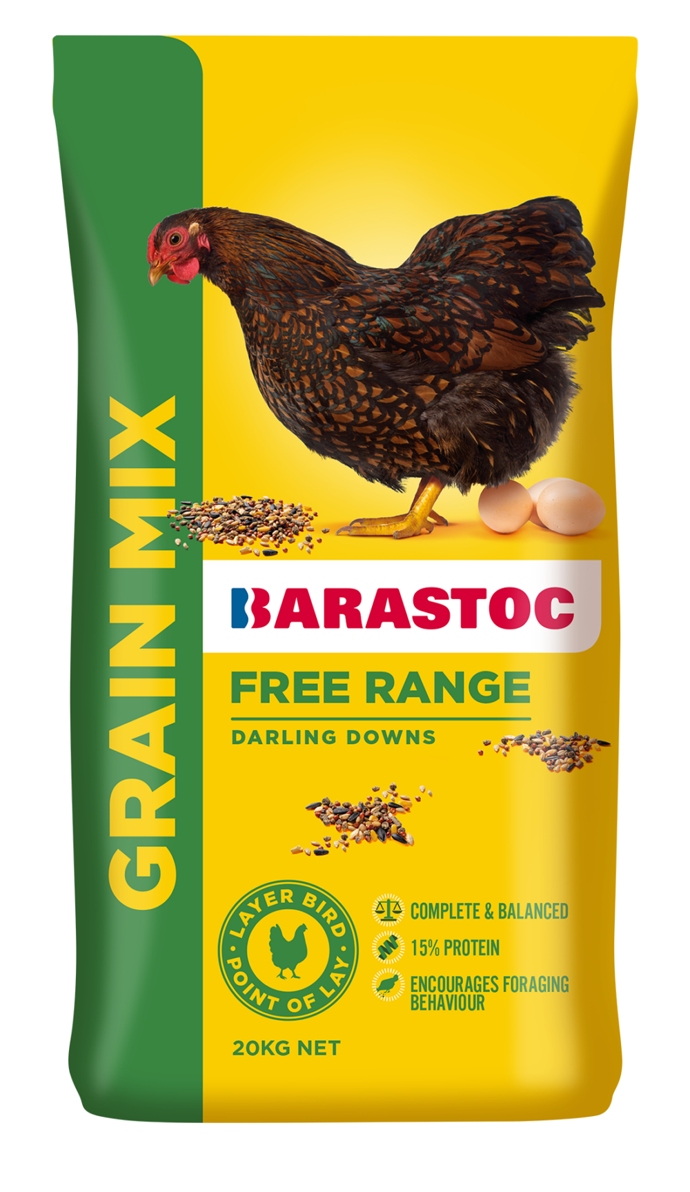 BARASTOC FREE RANGE GRAIN MIX 20KG (Darling Downs)
