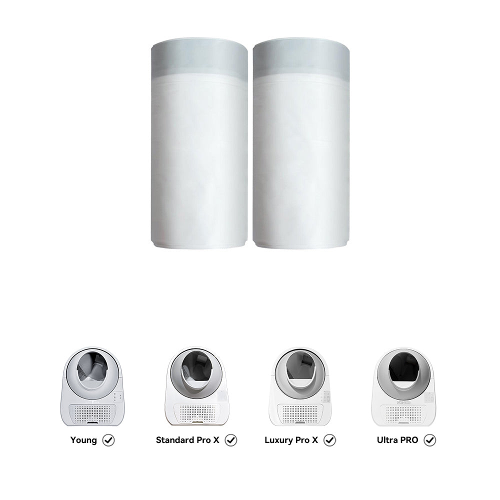 CATLINK WASTE BAGS 2 ROLLS FOR SCOOPER SELF CLEAN SMART CAT LITTER BOX