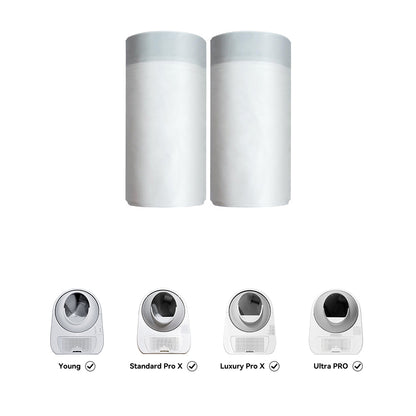 CATLINK WASTE BAGS 2 ROLLS FOR SCOOPER SELF CLEAN SMART CAT LITTER BOX