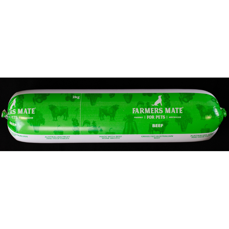 Farmers Mate Wet Dog Food Beef Roll 2kg