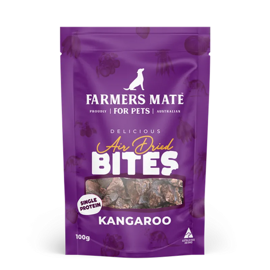 FARMERS MATE KANGAROO AIR DRIED BITES 100G
