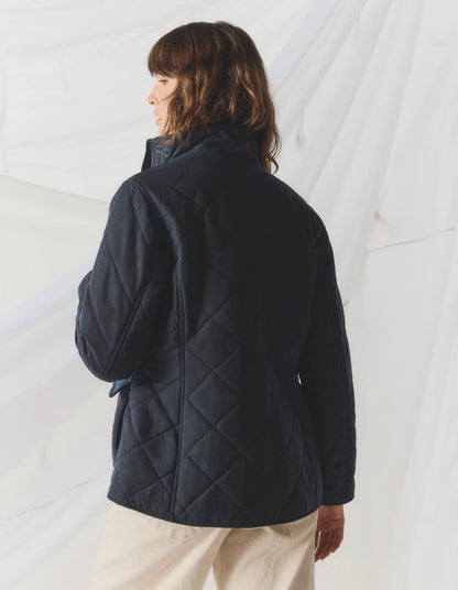DRIZA-BONE VINTAGE WAX  QUILTED JACKET NAVY