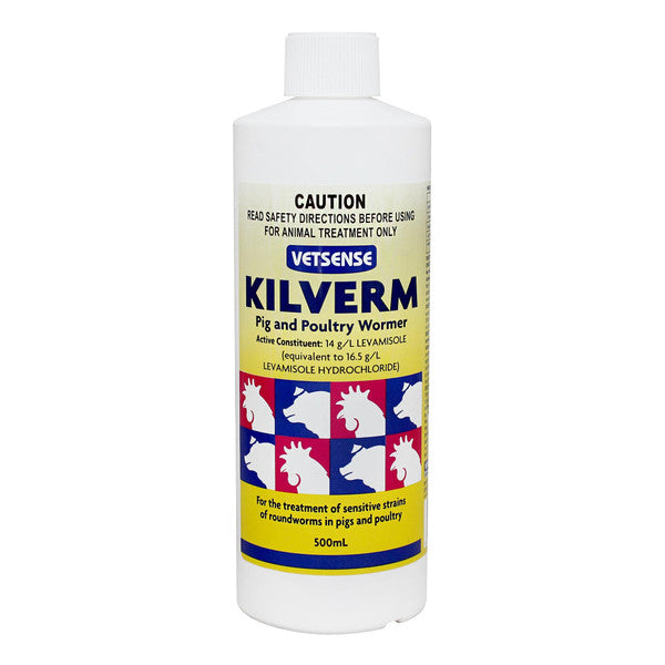 VETSENSE KILVERM PIG & POULTRY 500ML