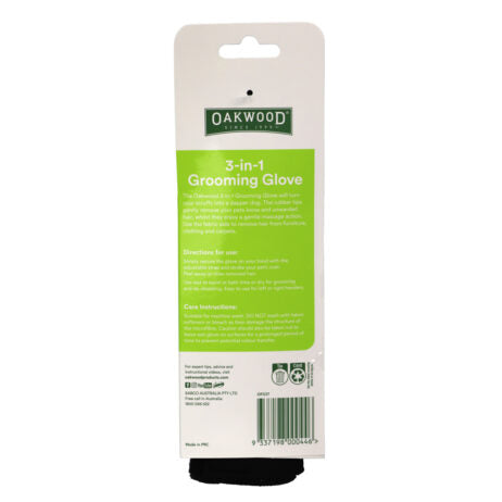 OAKWOOD PET GROOMING GLOVE