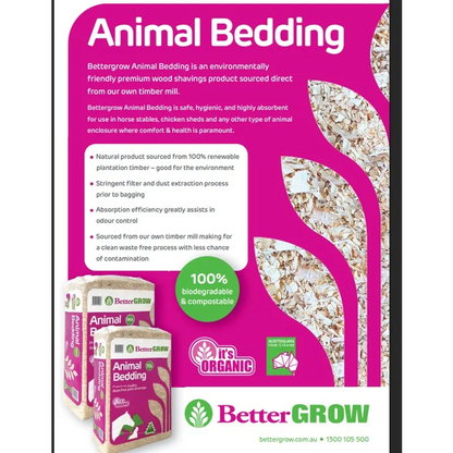 BETTER GROW PINE SHAVINGS BALE 10KG