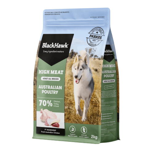BLACKHAWK DOG HIGH MEAT AUS POULTRY 2KG