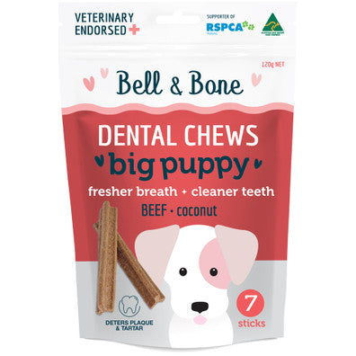 BELL & BONE PUPPY DENTAL CHEW BEEF