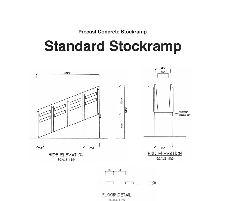 CONCRETE CATTLE RAMP