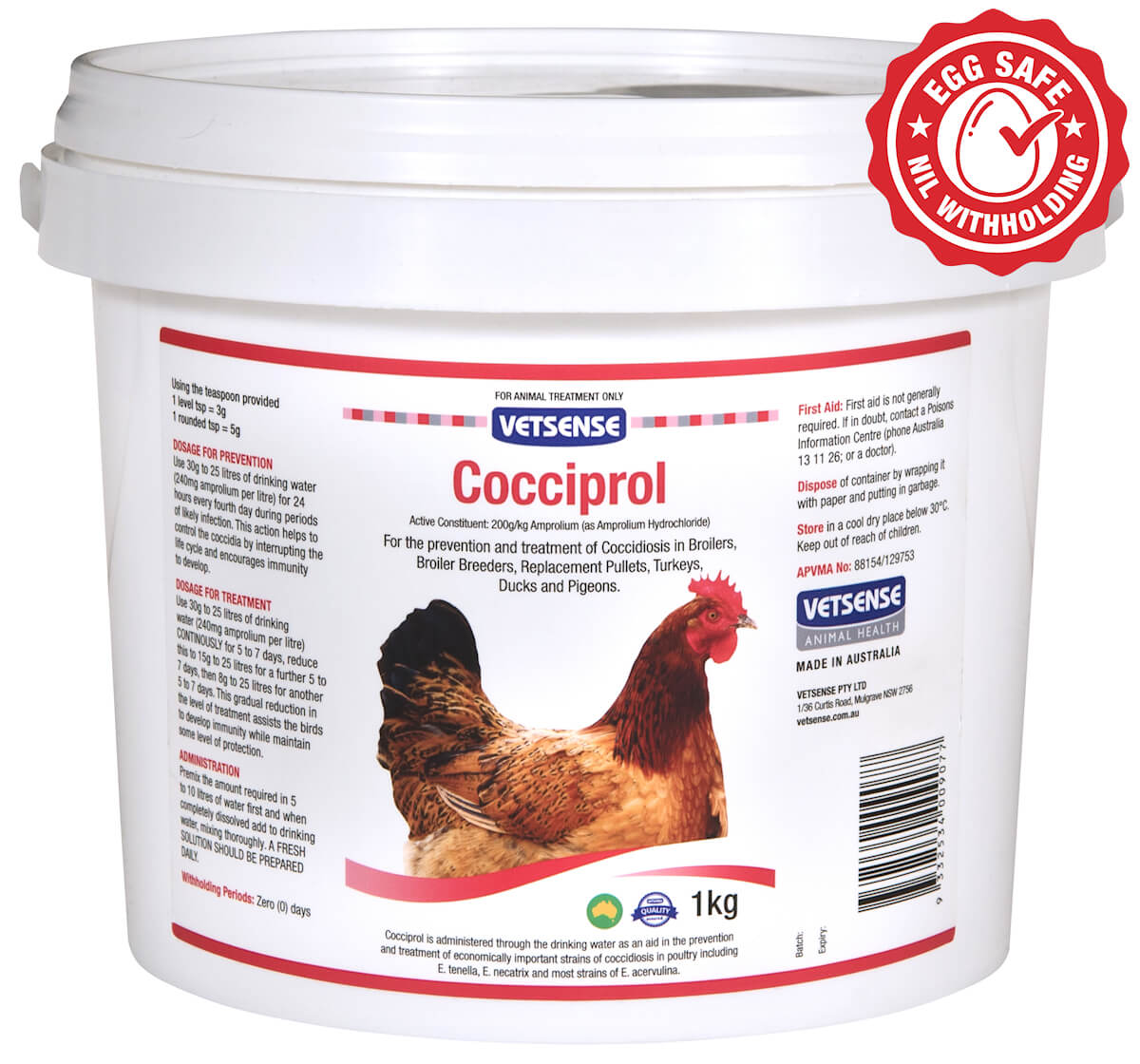 VETSENSE COCCIPROL 100G