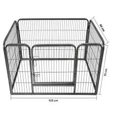 HEAVY DUTY PUPPY PLAY PEN 125CM X 85CM X 70CM