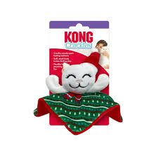 KONG HOLIDAY CRACKLES SANTA KITTY