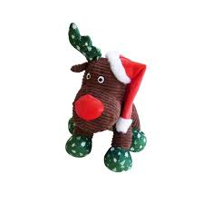 K9 REIN DOG SANTA HAT-DARK BROWN