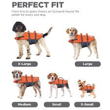 OUTWARD HOUND DOG LIFE JACKET ORANGE