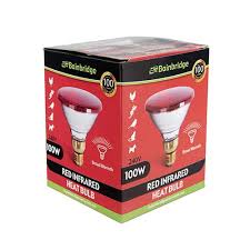 BAINBRIDGE INFRARED HEAT BULB RED 100W