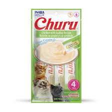 INABA CAT CHURU PUREE CHICKEN & SCALLOP 4PK