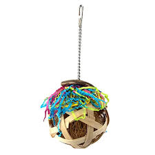 BIRD TOY NATURAL FORAGING BALL