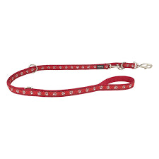 RED DINGO DOG LEAD DESERT PAWS RED