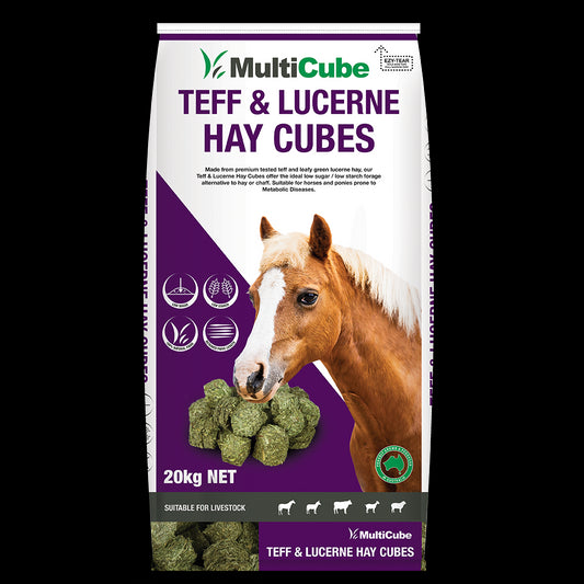 MULTICUBE TEFF & LUCERNE CUBES 20KG