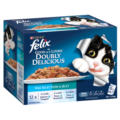 FELIX FISH SELECTIONS 12X85G
