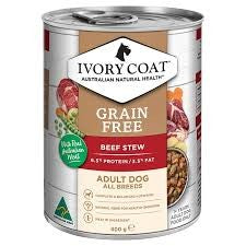 Ivory Coat Dog Wet Grain Free Beef Stew 400g
