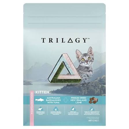 Trilogy Dry Kitten Food, Barramundi Tuna & Freeze Dried Lamb, 1.2kg