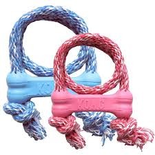 Kong Puppy Goodie Bone With Rope X-Small