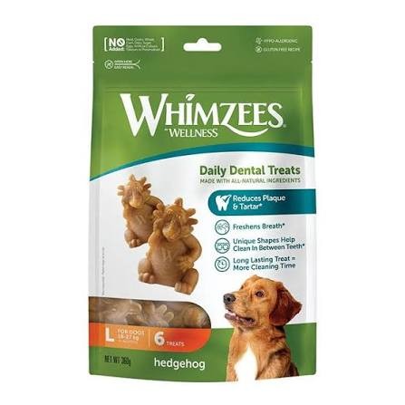 Whimzee Hedgehog Large 6pk