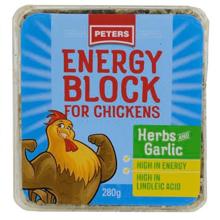 Peters Energy Block Herbs & Garlic 280g