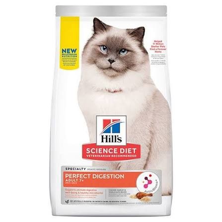 Hills Cat Perfect Digestion Adult 7+ Dry  2.72kg
