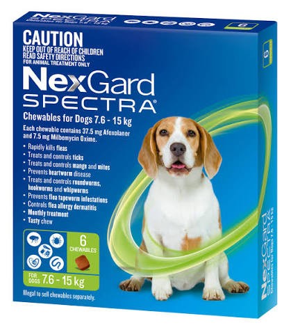 Nexgard Spectra Chewables For Dogs 7.5-15kg