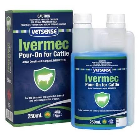 Vetsense Ivermec Cattle Pour On 250ml