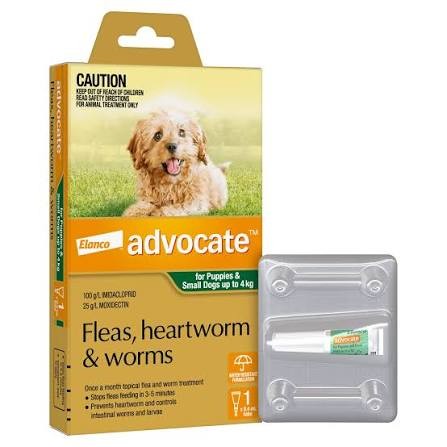 Advocate Spot On For Dogs 0-4kg
