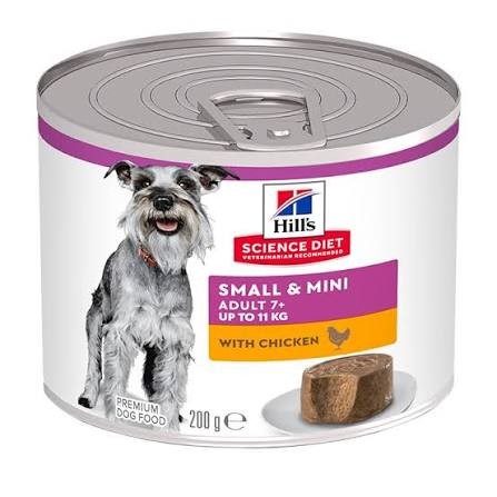 Hills Dog Adult 7+ Small & Mini Chicken 200g