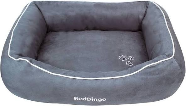 Red Dingo Donut Bed Small Grey