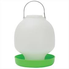 Bainbridge Ball Type Poultry Drinker, Green/White 4l