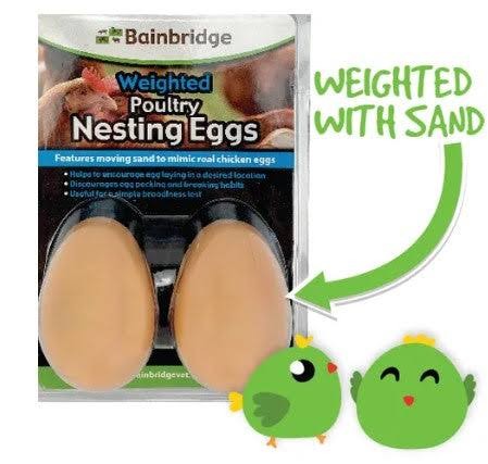 Bainbridge Weighted Poultry Nesting Egg 2pk